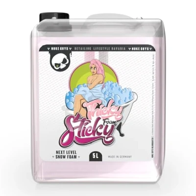 Abbildung von Nuke Guys Thicky Sticky Snow Foam pH neutral, 5L Konzentrat für Pump Sprüher, Schaumlanze auch mit Shampoo kombinierbar, Folien und matte Lacke geeignet, dicken Schaum bei der Vorwäsche