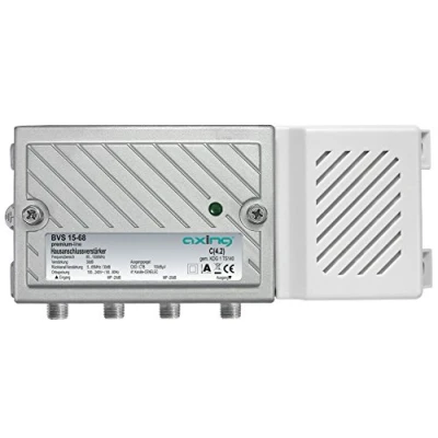 Abbildung von Axing BVS 15 68 Hausanschlussverstärker (38dB, 1006MHz, 100dBµV) mit aktivem Rückkanal 5 65 MHz