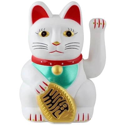 Abbildung von Freak Scene Superfreak Glückskatze Maneki Neko Winkekatze 15 cm weiß