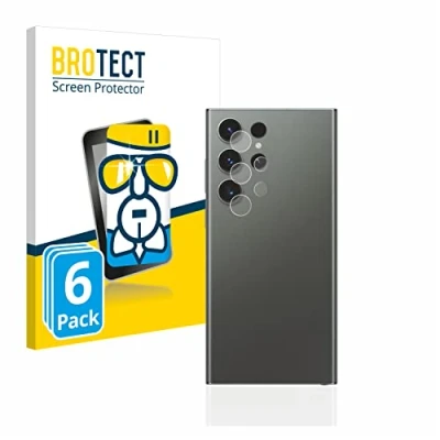 Abbildung von BROTECT Schutzglas für Samsung Galaxy S23 Ultra (NUR Kameraschutz) (6 Stück) Schutzfolie Panzer Folie Glas [Extrem Kratzfest 9H, Anti Fingerprint,