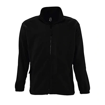 Abbildung von Sols Herren Outdoor Fleece Jacke North (4XL) (Schwarz)