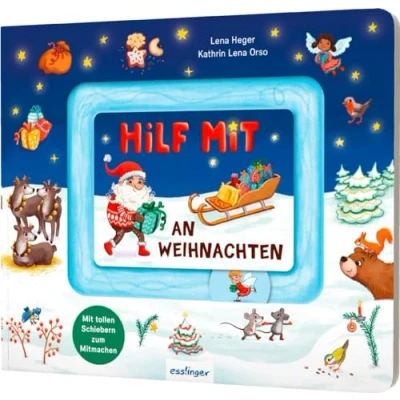 Abbildung von Meine Schiebebahn Pappe: Hilf mit an Weihnachten: Pappebuch Schiebe Elementen