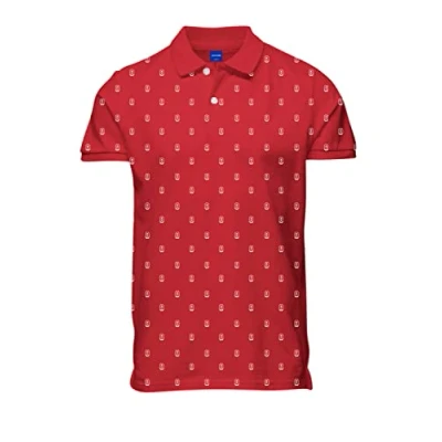 Abbildung von JACK &amp; JONES Men&#039;s JORCOLLECT Polo SS FST Poloshirt, Rococco Red, L