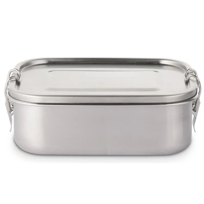 Abbildung von Brotdose Lunchbox Edelstahl 0,8l mit Dichtung und Trennsteg