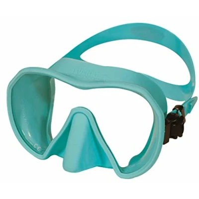 Abbildung von BEUCHAT Maxlux S Tauchmaske Schnorchelmaske Apnoe Unterwasserjagen, Ice Blue, Einheitsgröße