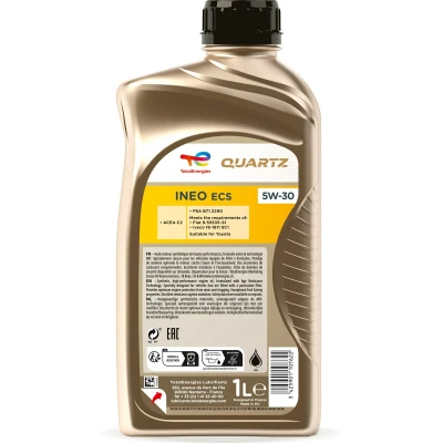 Abbildung von Total Quartz INEO ECS 5W 30 1l Motoröl 2198453 PEUGEOT: 2008 Kombi, 607 Limousine, 307 CC, CITROËN: C4 Grand Picasso 2, C3 I Schrägheck