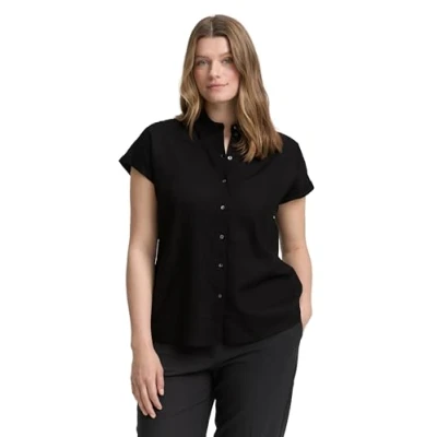 Abbildung von TOM Tailor PLUS SIZE Hemdbluse, Damen, Größe: 54, Deep black