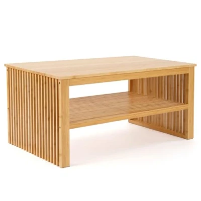 Abbildung von MY FAT GORILLA Bambus Couchtisch Wohnzimmertisch Holz Coffee Table Tisch Wohnzimmer Sofatisch Couch Sofa