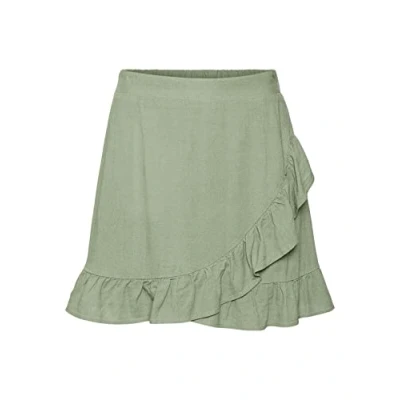 Abbildung von Vero Moda Women&#039;s VMMYMILO HW MINI SKIRT WVN GA Rock, Reseda, S