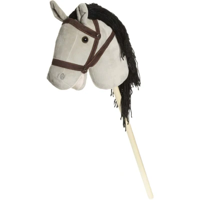Abbildung von Teddykompaniet Steckenpferd mit Zügeln 80 cm, Grau