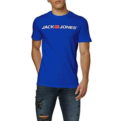 Abbildung von JACK &amp; JONES Jjecorp Logo Tee SS Crew Neck Noos T Shirt Herren Gr. XXL, Blau (Surf The Web)