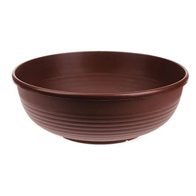 Abbildung von matches21 HOME &amp; HOBBY Blumentopf Grabschale Pflanzschale Blumenschale braun 25 cm (1 St)