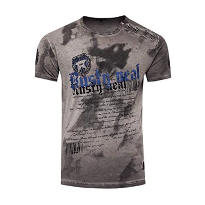 Abbildung von Rusty Neal Tshirt print, Herren, Größe: Small, Anthrazit