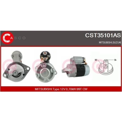 Abbildung von SANDO 6035101.0 Anlasser 12V 0,70kW 8, 9 CPS0065 66mm SUZUKI: Jimny SUV, Grand Vitara 1 Samurai SUV