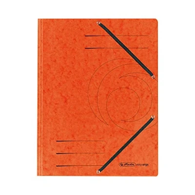 Abbildung von Herlitz Einschlagmappe mit Gummizug Karton orange