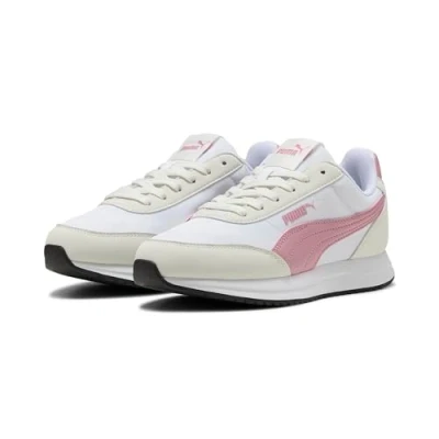 Abbildung von PUMA Unisex R78 Lightwind Sneaker, Weiß Poised Pink Vapor Grey, 42 EU