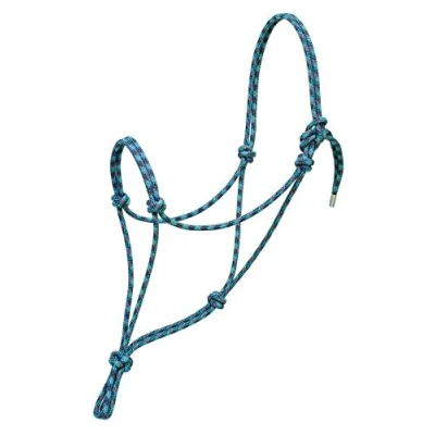 Abbildung von Silvertip Weaver Leder Nr. 95 Seilhalfter Pazifikblau/Marineblau/Türkis, Durchschnitt
