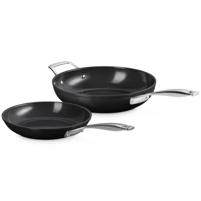 Abbildung von Le Creuset Pfannenset Bratpfanne und Sauteuse Essential Antihaft Keramik ø 24 28 cm Antihaftbeschichtung