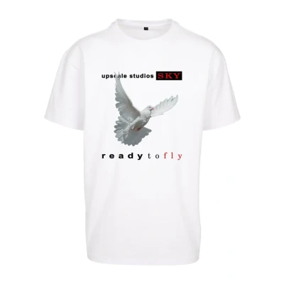 Abbildung von Upscale by Mister Tee Unisex Ready TO FLY Tshirt print, Größe: 4XL, White