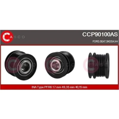 Abbildung von CASCO CCP90100AS Riemenscheibe, Generator VOLKSWAGEN: GOLF 4 Schrägheck, TRANSPORTER Bus, 3, SEAT: Alhambra I