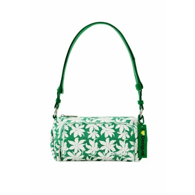 Abbildung von Desigual S Textured Floral Umhängetasche, Damen, Größe: One Size, Green