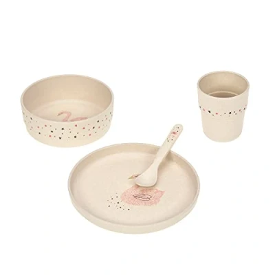 Abbildung von LÄSSIG Kindergeschirr Set Little Water, Swan (4 tlg), 1 Personen, Polypropylen, Zellulose