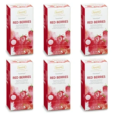 Abbildung von Ronnefeldt Teavelope® Red Berries, aromatisierter Früchtetee, 6 x 25 Teebeutel, 6er Pack, 375 g