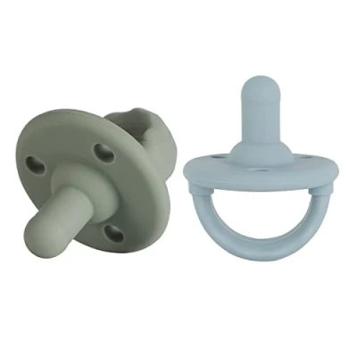 Abbildung von Schnuller 2er Pack, Baby Soft Silicone Für Babys von 0 12 Monaten, BPA frei (Sage+Ether)