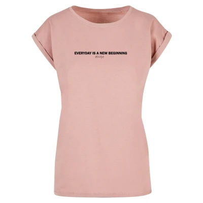 Abbildung von Merchcode Frauen HOPE Extended Shoulder Tshirt print, Damen, Größe: Large, Duskrose