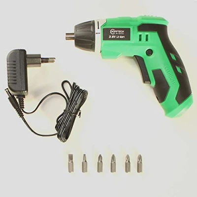 Abbildung von Akku Schrauber Schraubendreher 3,6V Lithium Ion Mini Bohrschrauber inkl. Bitset