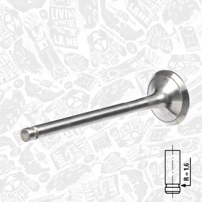 Abbildung von ET ENGINETEAM VE0053 Auslaßventil 29,8mm Auslassseite Ventilschaft verchromt FIAT: Doblo I Kombi, Multipla, Stilo Schrägheck