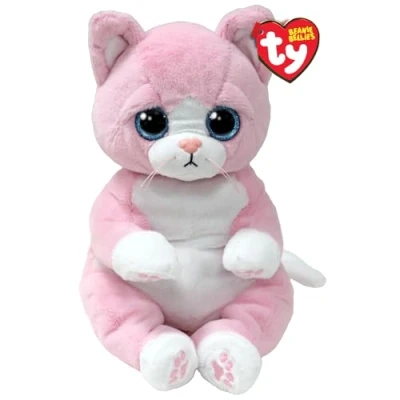 Abbildung von TY Lillibelle Katze Beanie Bellies Medium 24cm Quetschbare Baby Weiche Pluschtiere Sammelbares Kuscheliges Stofftier