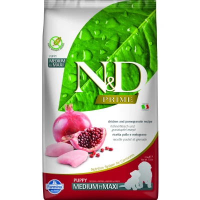 Abbildung von N&amp;D PRIME DOG Puppy M/L Huhn &amp; Granatapfel varianten 2,5 kg