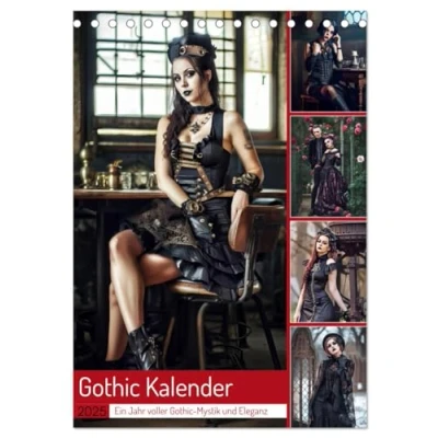 Abbildung von Gothic Kalender Ein Jahr voller Mystik und Eleganz (Tischkalender 2025 DIN A5 hoch), CALVENDO Monatskalender