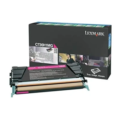 Abbildung von Lexmark C736H1MG Magenta Toner Hohe Kapazität