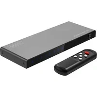 Abbildung von DIGITUS DS 55334 HDMI Switch 5x1 5 In 1 Out UHD 8K/60 Hz HDTV: 7680 x 4320p HDCP 2.3 &amp; 2.1 HDR, CEC, Deep Color, DTS, Dolby Digital, LPCM Für TV, Monitor, PS5, PS4, Xbox