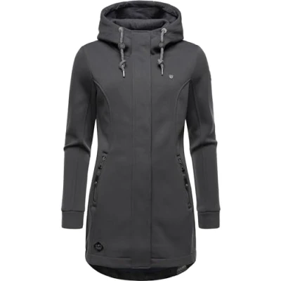 Abbildung von Ragwear Letti Bonded Sweatjacke, Damen, Größe: Small, Dark grey