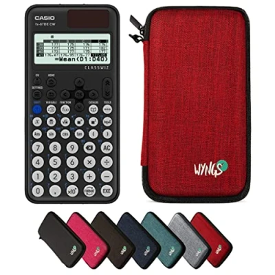 Abbildung von CALCUSO Sparpaket Rot mit Taschenrechner Casio FX 87DE CW ClassWiz