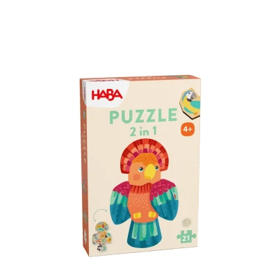 Abbildung von Puzzle 2 in 1 Papagei