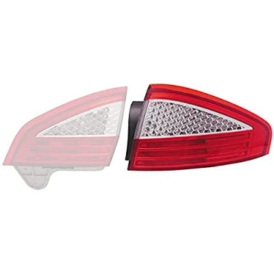 Abbildung von HELLA 9EL 176 575 011 Rückleuchte links äusserer Teil P21/5W, PY21W 12 ohne Glühlampen Lampenträger FORD: MONDEO 4