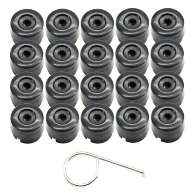Abbildung von Arotzelox 20* radschraubenkappen 19mm für Transporter T5 T6 2003 2020 radmuttern Kappen, Auto Radmutter Schraube Kopfabdeckung Kappen