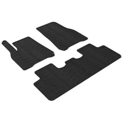 Abbildung von Gledring 0645 Fußmattensatz Gummi vorne und hinten 4 schwarz 750mm 550mm