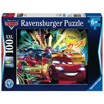 Abbildung von Ravensburger Puzzle Cars Neon. 100 Teile XXL, Puzzleteile