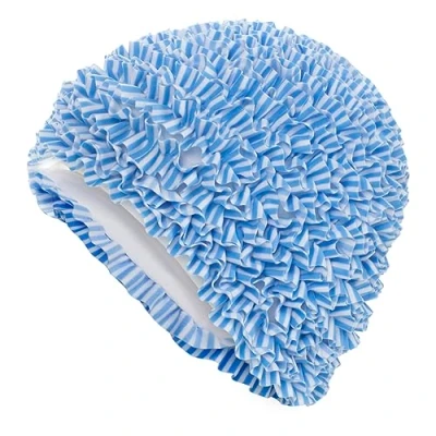 Abbildung von Fashy Badekappe Badehaube Rüschen Aqua Blau (3449 59) Damen