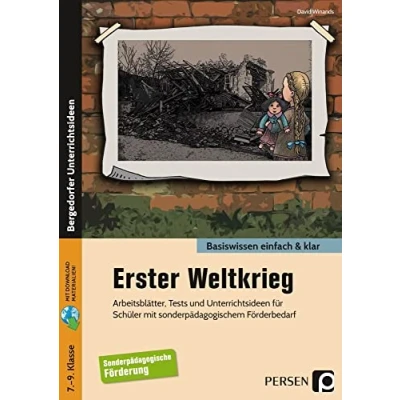 Abbildung von Erster Weltkrieg einfach &amp; klar: Arbeitsblätter, Tests und Unterrichtsideen für Schüler mit sonderpädagogischem Förderbedarf (7. bis 9. Klasse)