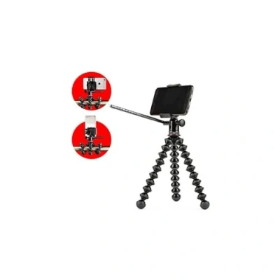 Abbildung von Joby JB01501 BWW GripTight PRO + GP Videostativ Videokopf (mit Schwenk /Neigefunktion GorillaPod Flexi Stativ für Alle Smartphones mit oder ohne Hülle)