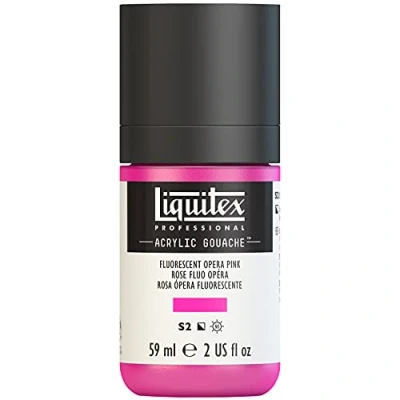 Abbildung von Liquitex 2059987 &#039;Liquitex Professional Acrylic Gouache, Acrylfarbe mit Gouache Eigenschaften, Lichtecht, wasserfest, 59ml Dosier Flasche Rosa Fluo