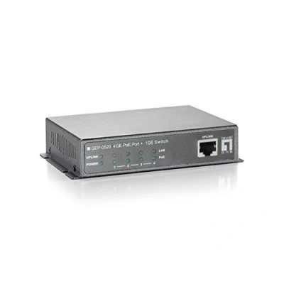 Abbildung von Level One GEP 0520 4 Port Gigabit PoE mit 1 Desktop Switch (inkl. Power Adapter)