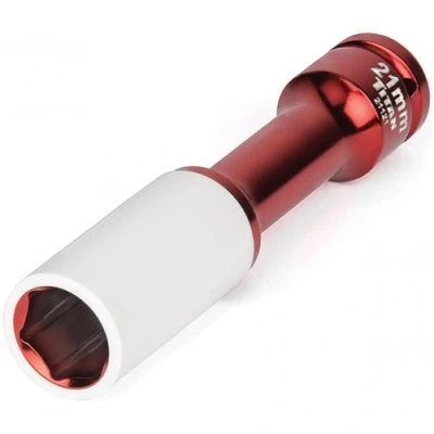 Abbildung von TITAN 21121 1/2 Inch Drive x 21mm Non marring Impact Extra Long Lug Nut Socket