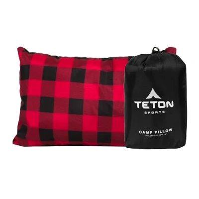 Abbildung von TETON Sports Camping Kissen, ideal für Reisen, und Rucksackreisen, waschbar, schwarz, 30,5 x 45,7 cm, 272 g